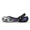 Crocs Классический Балет 811 Производство, Лунный Закат Галактика Клоги Женские Черный Синий Фиолетовый 211994-001(Team80-S-BOX)