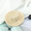 2Pcs Dollhouse Miniature Straw Hat Mini Doll Hat Doll House Ornament Hand Weaved