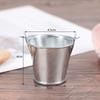 1Pcs Dollhouse Mini Iron Bucket Miniature Model Mini Dollhouse Decorations Ornaments Children Beach Small Bucket Toy