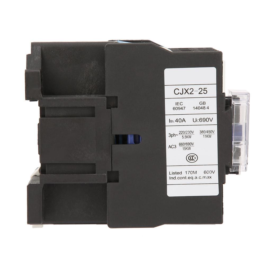 CJX2-2501 High Sensitivity Industrial Electric AC Contactor 220V 25A