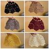 Hollow Knit Skullies Caps Handmade Beanies Cap Casual Crochet Flower Hat  Ladies