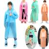 1Pc Children Jacket Coats Hooded Rainsuit Waterproof Poncho Solid Color Rain Cover Raincoat PEVA