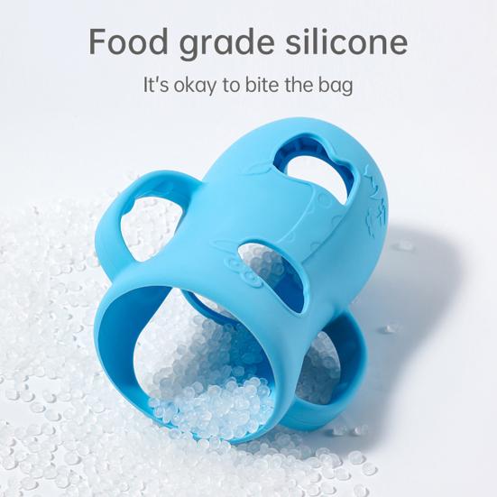 Силиконовый чехол для бутылки с ручкой, изолированный чехол для стакана 45755 унций