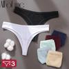 3PCS/Set Cotton Panties G-String Women Panties Sexy Underwear Female Lingerie Thong Briefs for Woman Solid Color Intimate Pantys