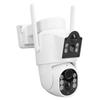 Outdoor Solar Security Cameras 2MP Dual Lens High Definition Remote Network WiFi Camera