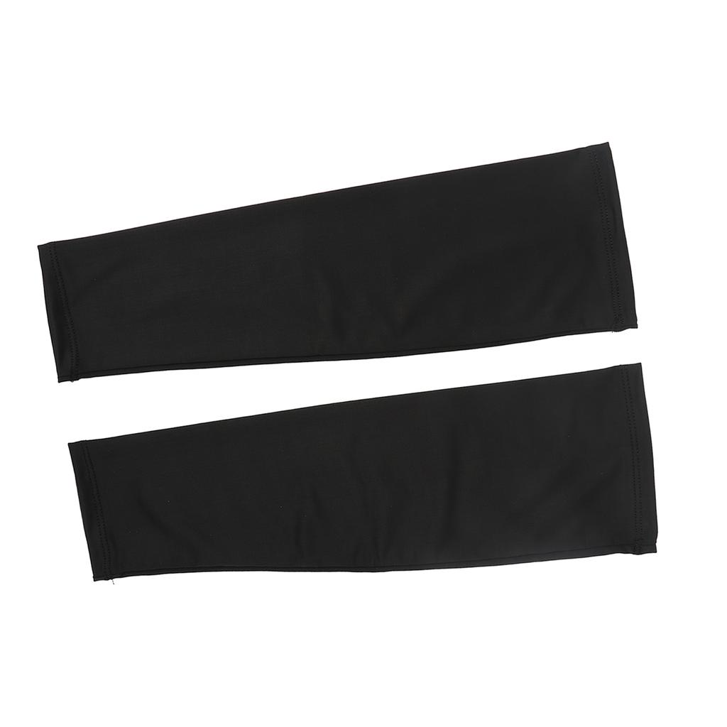 Cooling Sun Sleeves UV Protection Breathable High Elasticity Summer Arm Sleeves for Outdoors Black
