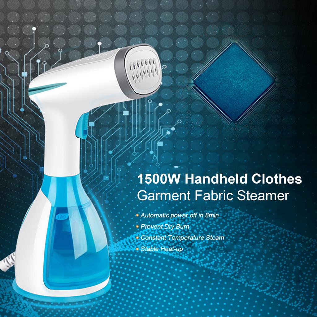 1500W Handheld Clothes Garment Fabric Steamer 280mL Steamer Hand Steam Iron Portable Ironing