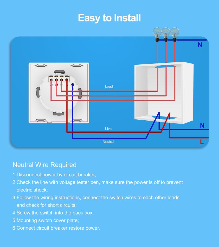 Melery Выключатель света Wi-Fi Smart Tuya Touch Sensor Стеклянная панель Прерыватель лампы EU Square Пульт дистанционного управления Alexa Dot Google Home