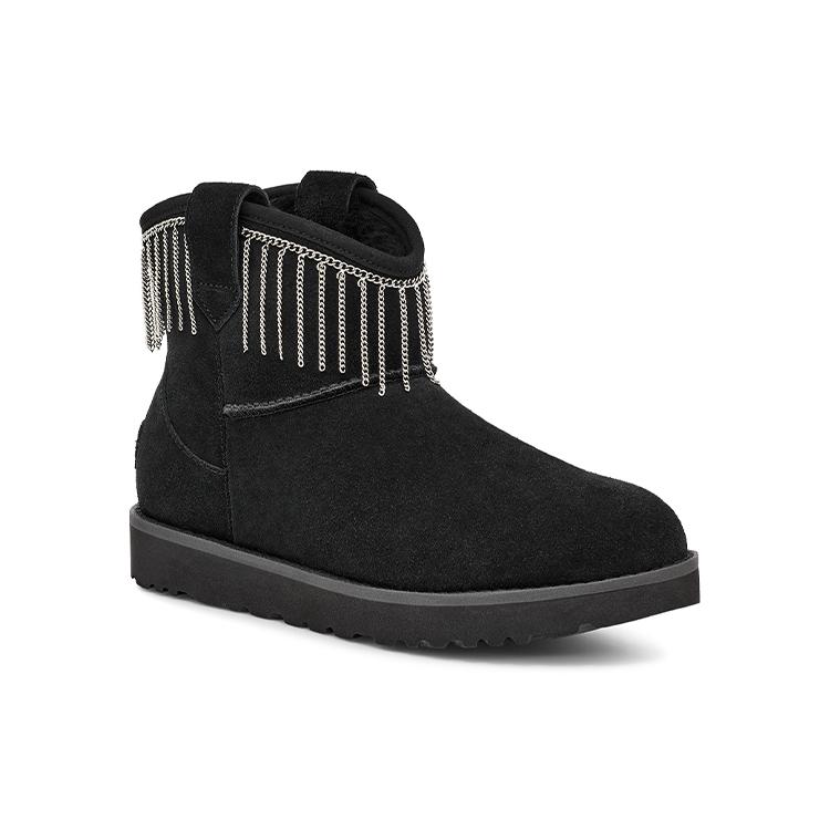 UGG Классический Мини-Бахрома 'Черный' Женский 1127454-BLK