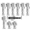 10pcs/set 25/50mm Positioning Screwdriver Bits Hex Shank Drill Bit Locating Batch Head  Gypsum Board