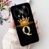 Для ITEL RS4 2025 Модный Чехол для Телефона с Буквой и Короной Для Itel RS4 S666LN Черный Силиконовый Мягкий TPU Чехлы Бамперы