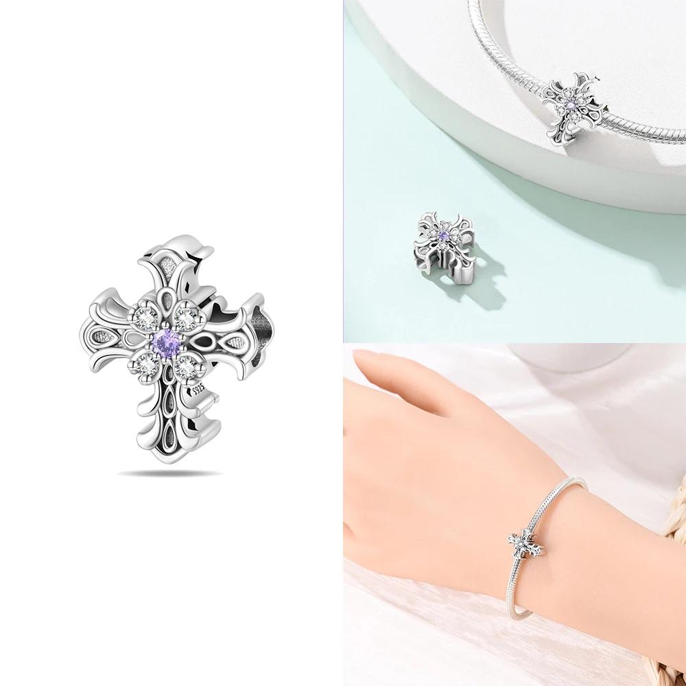 Heart Zircon Charm Bead Charms Authentic Classic copper Plated Lotus Angel Bead Charms Compatible With Bracelets Women Do It Yourself Jewellery Fine G