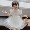 Пышные платья для девочек, сетчатая юбка, детский костюм с рюшами и вышивкой для рождественской вечеринки, платье-пачка на день рождения, детская одежда