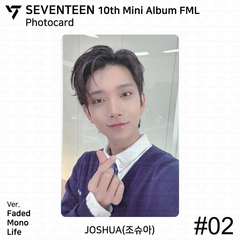 Seventeen 10-й мини-альбом FML Официальная фотокарточка K-POP KPOP Мингю Вону Хоши