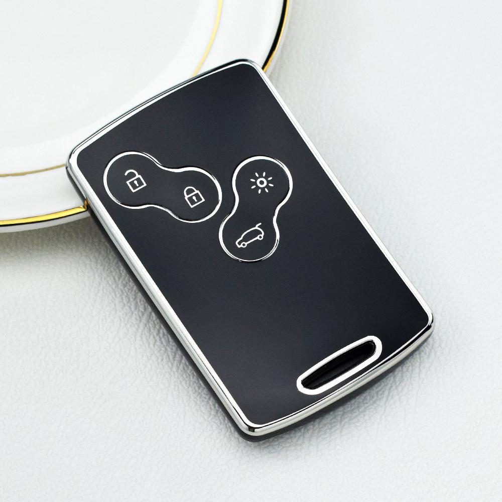 Чехол для удаленного ключа из ТПУ, брелок для Renault Laguna Megane Scenic Clio Captur Fluence Koleos Logan Duster Sandero, чехол-держатель