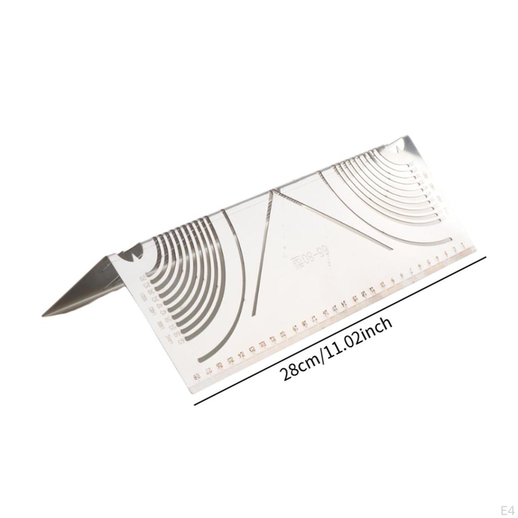 Инструмент для маркировки угловой дуги, измерительная металлическая чертилка, линейка для черчения