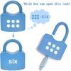 Number Matching Number Lock Key Toys Math Count Learning Number Toy  For Toddler