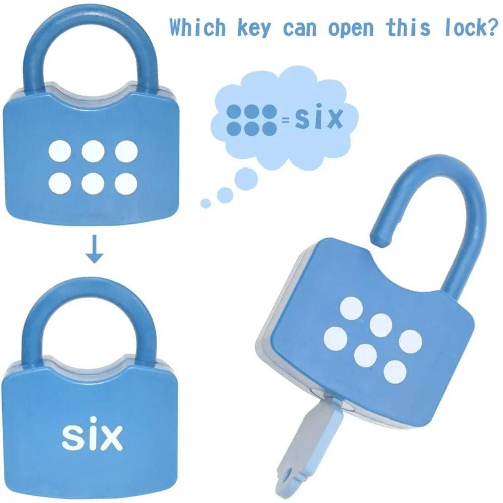 Number Matching Number Lock Key Toys Math Count Learning Number Toy For Toddler