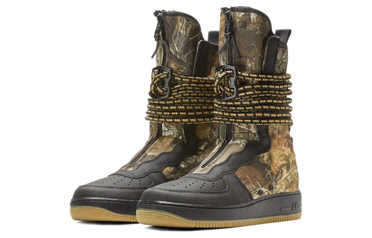 Nike X Realtree Sf Air Force 1 Hi 'Черный Камуфляж' AA1128-004