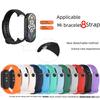 Совместимый ремешок для Xiaomi Mi Band 9 и 8 NFC Smart Sports Wristband - силиконовый металлический интерфейс