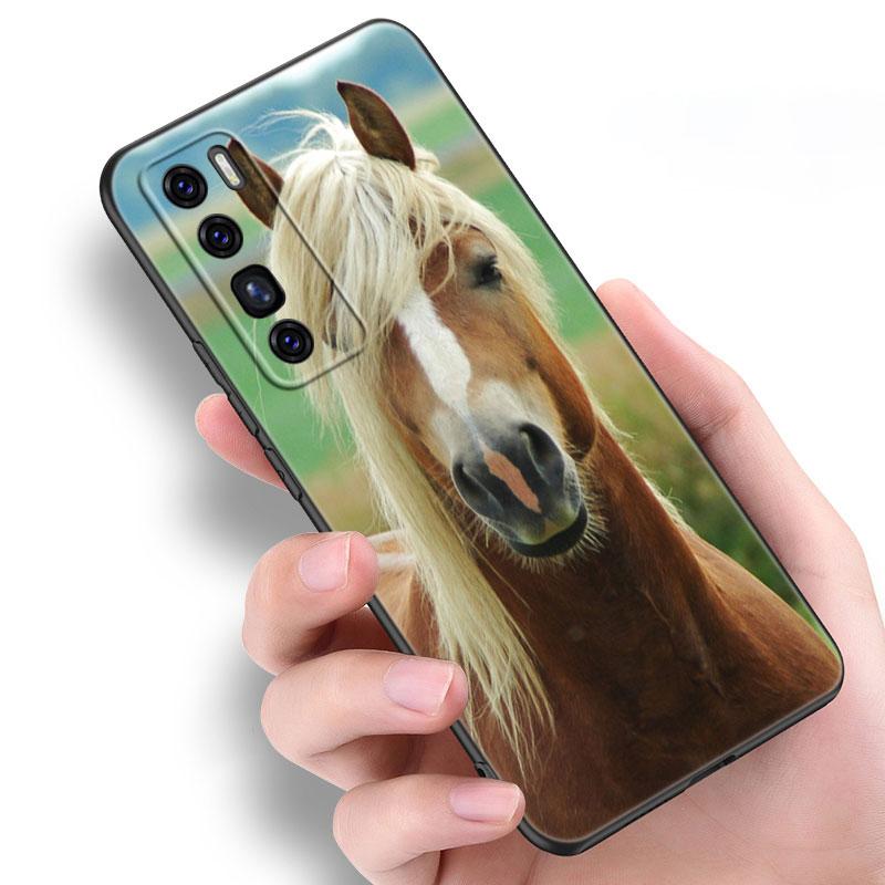 Horses Running Case For Huawei NOVA 8 9 Pro 8i 7i 7SE Y60 5T Mate 40 30 20 10 Lite Honor 50 30 Premium Pro Plus 30S Black Cover
