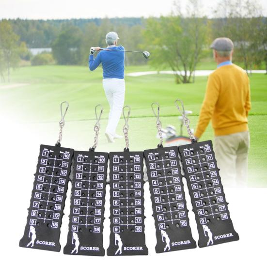 Табло для гольфа Защищенное от трещин Водонепроницаемое Четко обозначенное Утолщенное Металлическое для подсчета очков в гольфе 18 лунок Гольф Удар Патт Счетчик очков Гольф Спорт