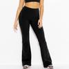 High-Waisted Flared Yoga Pants Women Breathable Tummy Control Butt Lifting Slimming Fit Fitness Leggings