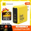 AOHI Youth 140W GaN зарядное устройство PD3.1 3-портовый Type C быстрая зарядка для ноутбука Macbook Pro USB быстрая зарядка для iPhone 16 Xiaomi планшет