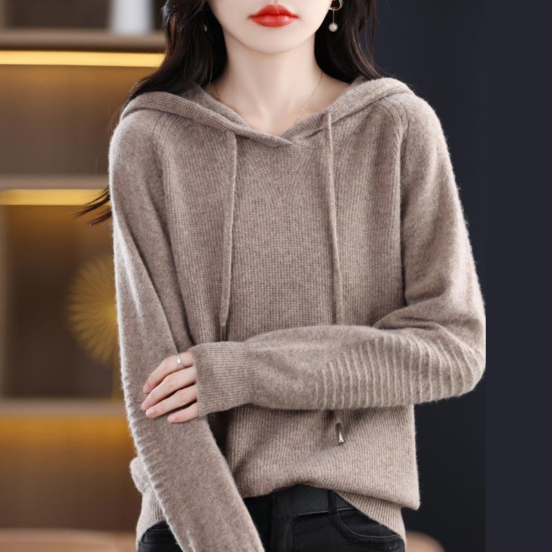 YYFS Женская мода, повседневные однотонные свитера с длинными рукавами и осенне-зимним принтом