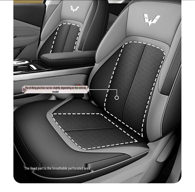 Wuling Starlight Car Seat Cushion - Universal Leather, Four Seasons, Five-Seat Compatible