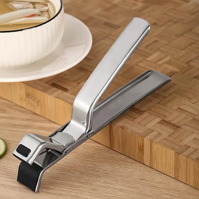 HOT Dish Plate Bowl Clip Stainless Steel Bowl Clip Universal Handheld Plate Holder Tong Anti-Hot Clamp Gripper Kitchen Tools