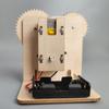 STEM Деревянный Механизм DIY 3D Пазл Научная STEM Модель Строительные Наборы Лазерная Резка Действие от Заводного Механизма Подарочные Игрушки Для Ребенка