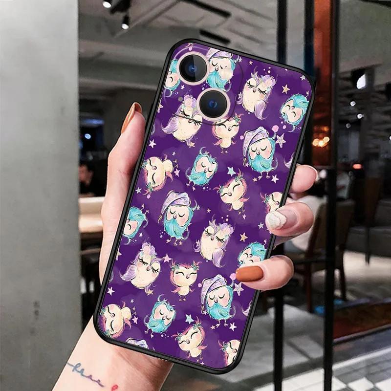 Чехол для мобильного телефона Apple Iphone15 Pro, роскошный и милый чехол для мобильного телефона с рисунком совы, окрашенный и устойчивый к падениям