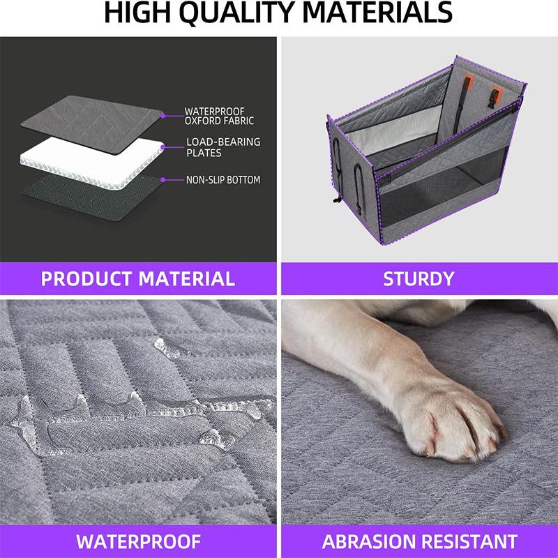 Автомобильное сиденье для собак для маленьких и больших собак, удлинитель для заднего сиденья автомобиля, водонепроницаемый гамак для собак с сетчатым карманом