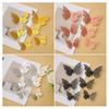 12 Pcs 3D Butterfly Wall Decals 3 Sizes Hollow Butterfly Wall Art Removable DIY Decorative Sticker for Room Office Bedroom Living Room