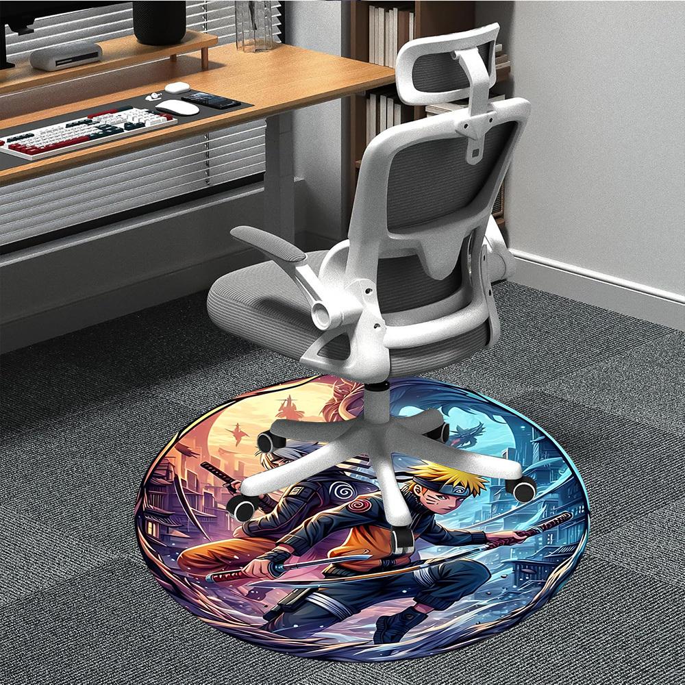 Kakashi Office Round Area Rug, Under Office Chairs Bedroom Living Room Home Decor a1022105