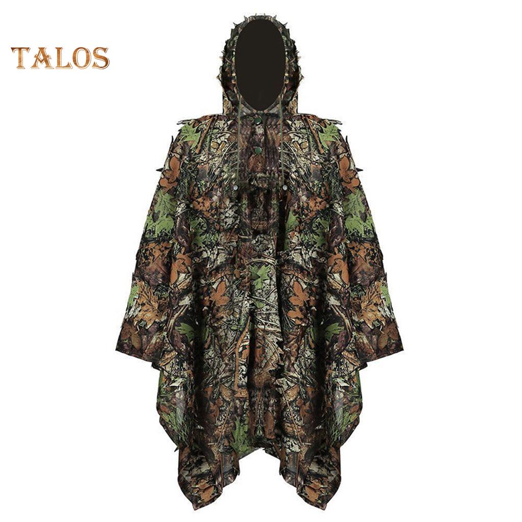 TE Hunting Clothes 3D Maple Leaf Sniper Coat Bionic Camouflage Clothing Jacket for Shooting