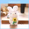 Cartoon Cute Rabbit Plush Keychain Soft Short Plush Gifts Bag Decor Kid Doll