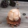 Деревянный замок Kongming в форме футбольного мяча, 3D-головоломка-головоломка, головоломка с давлением в офисе для взрослых, интеллектуальный подарок для детей