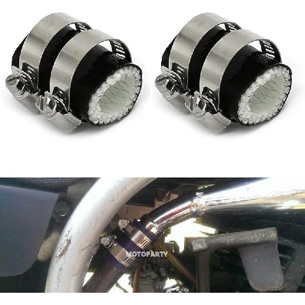 Motoparty High Temp Exhaust Couplings Clamps 1"ID For Yamaha Banshee YZF350 YFS200 Raptor Blaster KX80 KX125 KX250 CR80 CR125 CR250 CR450 TRX250R CR