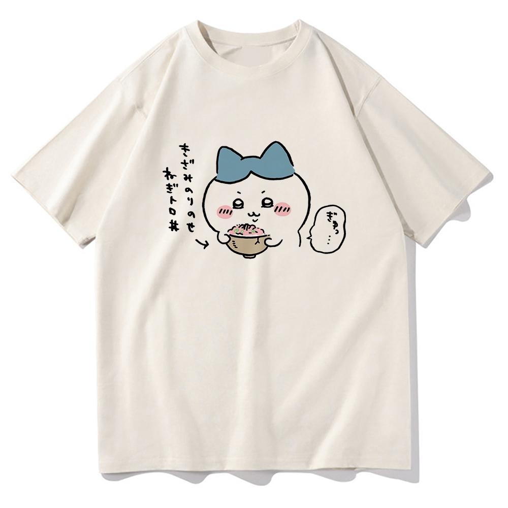 Cute Chiikawa T Shirt Unisex Harajuku Aesthetic Graphic Kawaii Tshirt Unisex Anime Cartoon Funny Streetwear Cotton Tee Shirt Korea