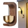 Магнитный дверной звонок Декоративный громкий дверной звонок Рустикальная латунь Внутреннее украшение для подарка на новоселье Легкие домашние дверные звонки