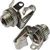 CESS 1/8" 3.5mm Mono TS Female Jack Socket with Switch Panel Mount (10 Pack)
