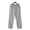 Men's Straight Leg Casual Trousers with Elastic Drawstring Waist