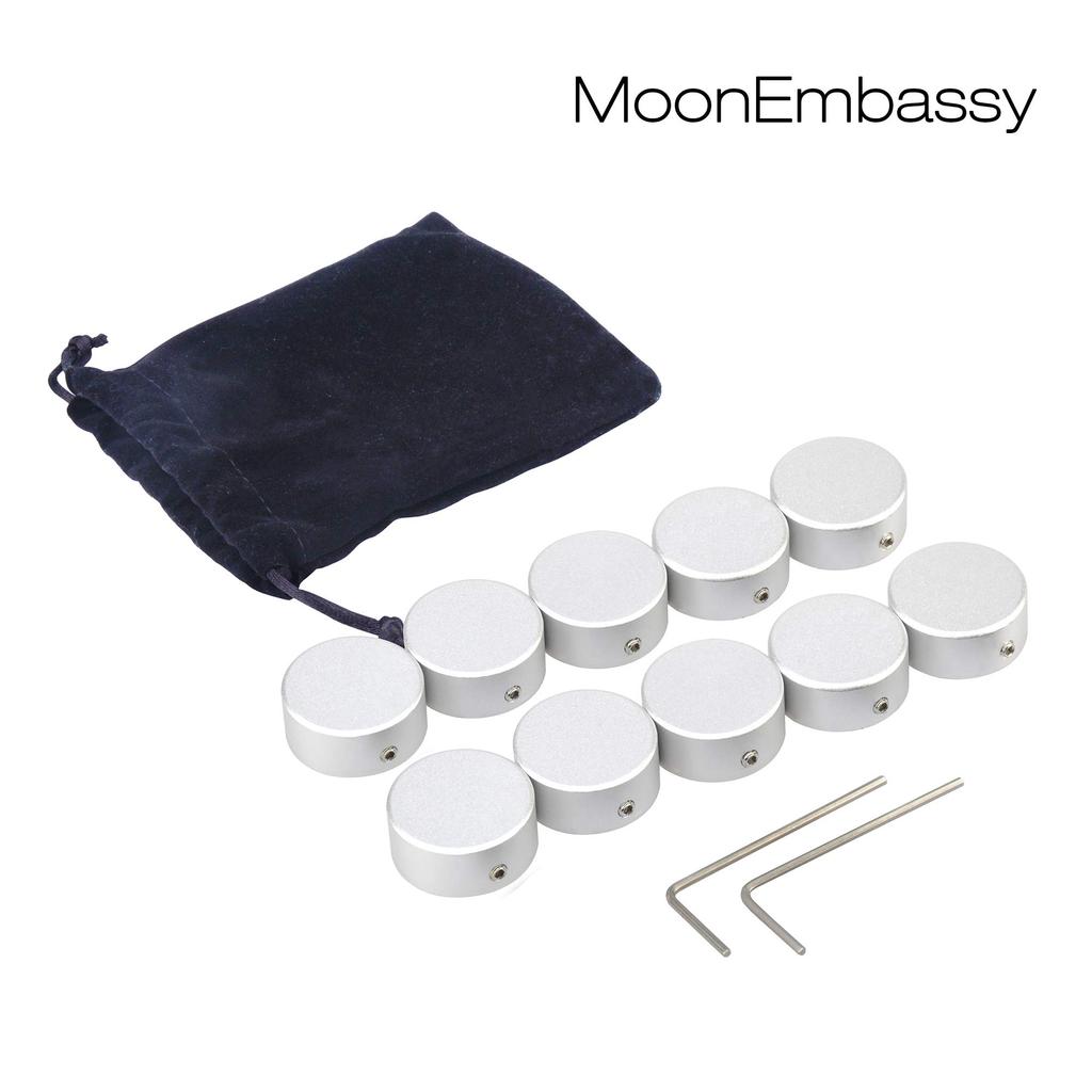 Колпачок для гитарных эффектов, эффектор, ножной переключатель, шляпа с 2 гаечными ключами, педаль гитарных эффектов, шляпа 10 шт./компл. (Серебряный)