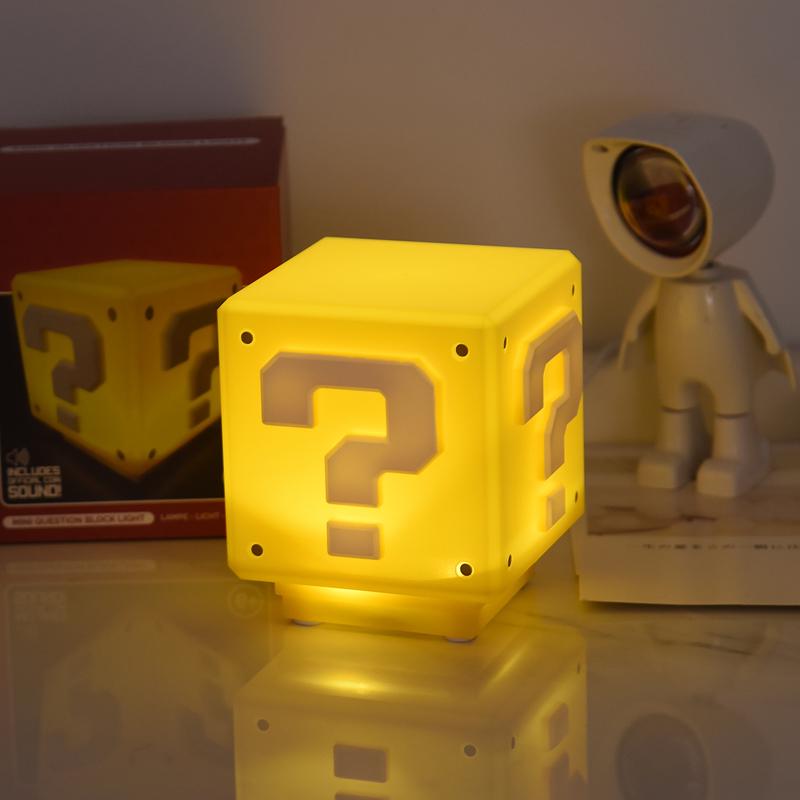 USB Question Mark Light: Gaming Room Atmosphere Light with Sound Effects for Nostalgic Decor
