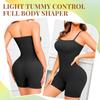 Strapless Shapewear Bodysuit for Women Full Body Shaper Tummy Control Romper Under Dresses Seamless Mid Thigh Jumpsuit Tops