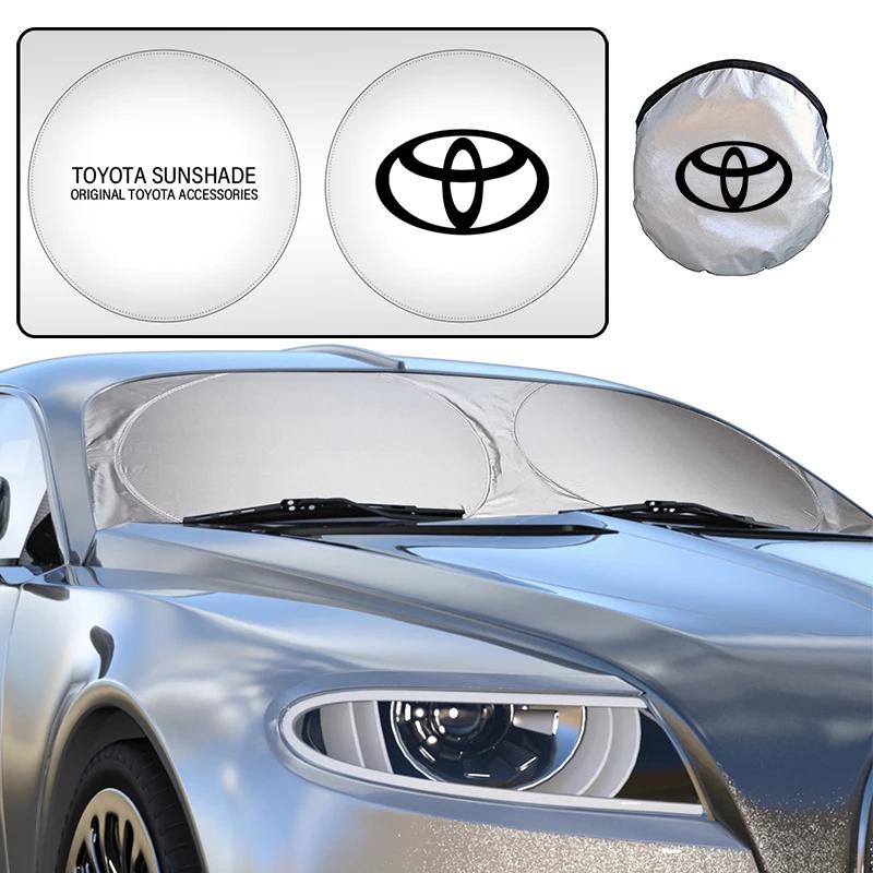 2026 Новое Для Автомобиля Toyota Чехол-Шторка На Лобовое Стекло Козырек Защита от УФ Лучей Аксессуары Для Toyota Corolla Camry rav4 Yaris hilux p