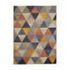 Soft Scandinavian Geometric Multicoloured Living Room Rug 133x170