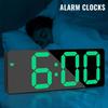 Светодиодные цифровые электронные часы с подсветкой, большие цифры, будильник, температура, календарь, прикроватная тумбочка, ночник, светодиодные часы